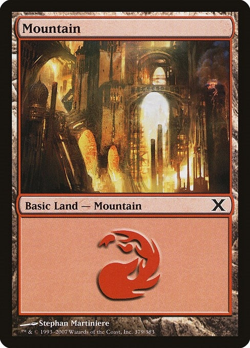 Image for Mountain (379) (379) [10th Edition] - Magic: The Gathering