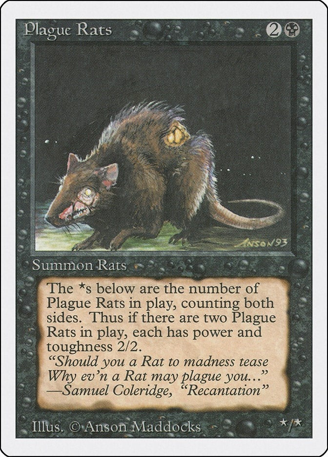 Image for Plague Rats [Revised Edition] - Magic: The Gathering