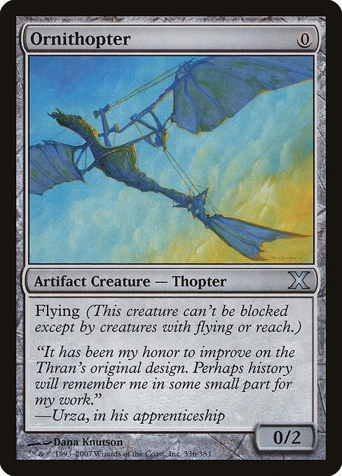 Image for Ornithopter (336) [10th Edition] - Magic: The Gathering