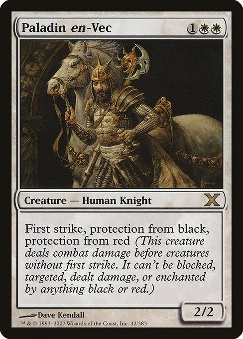 Image for Paladin en-Vec (32) [10th Edition] - Magic: The Gathering