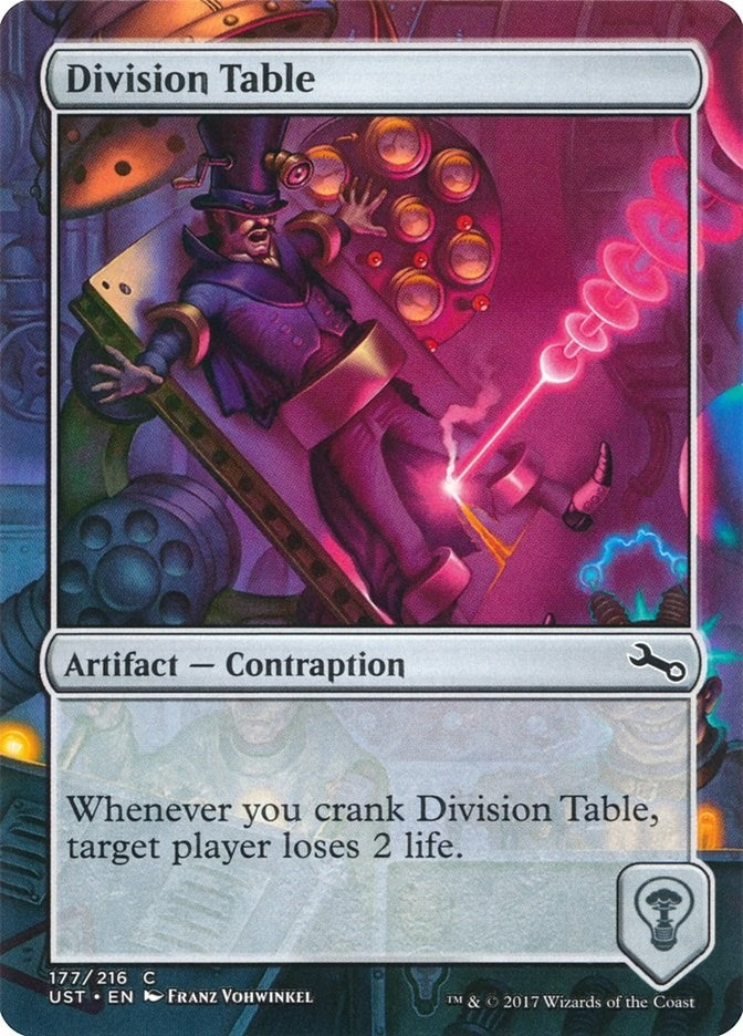 Image for Division Table (177) [Unstable] - Magic: The Gathering