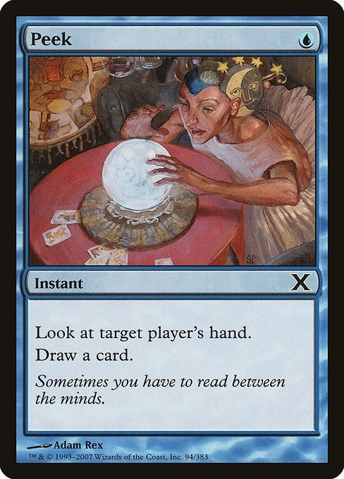 Image for Peek (94) [10th Edition] - Magic: The Gathering