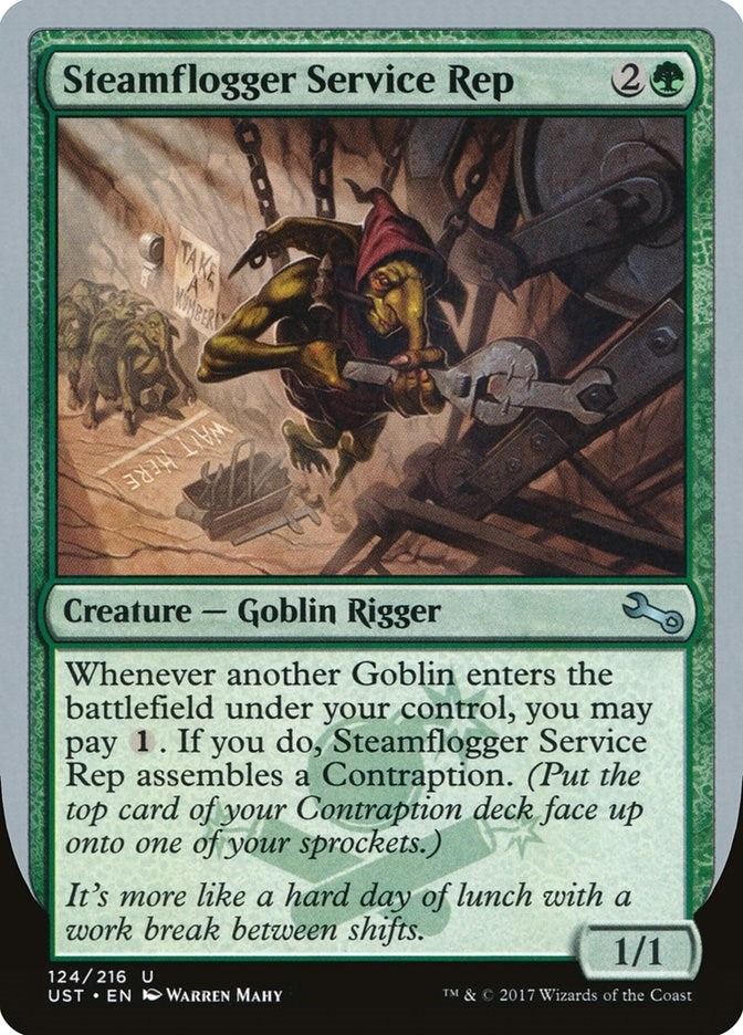 Image for Steamflogger Service Rep (124) [Unstable] - Magic: The Gathering