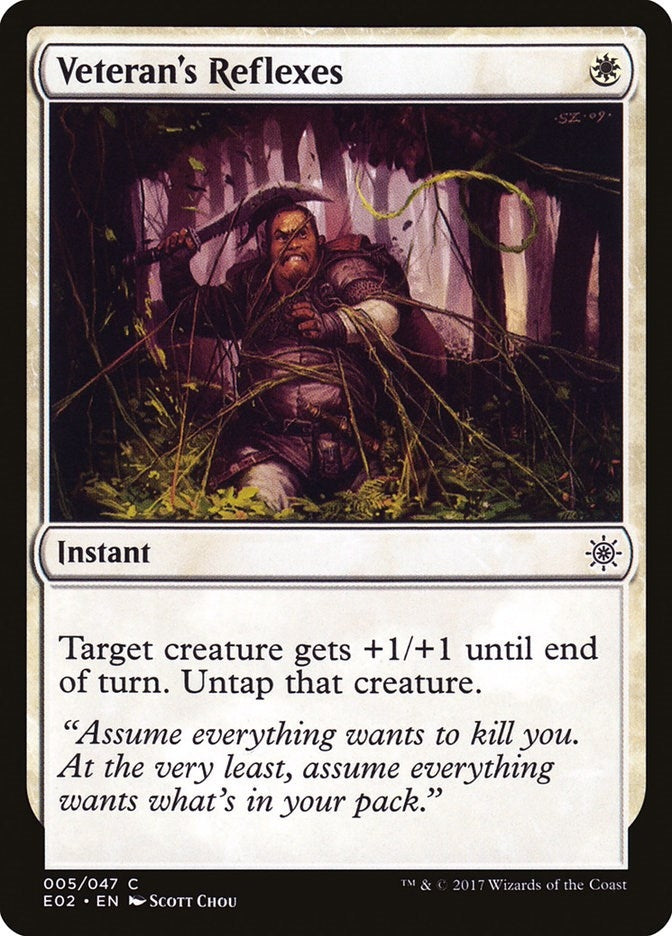 Image for Veteran's Reflexes (5) [Explorers of Ixalan] - Magic: The Gathering