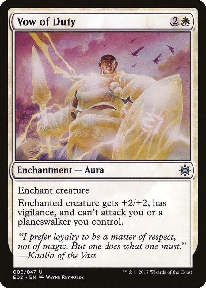 Image for Vow of Duty (6) [Explorers of Ixalan] - Magic: The Gathering