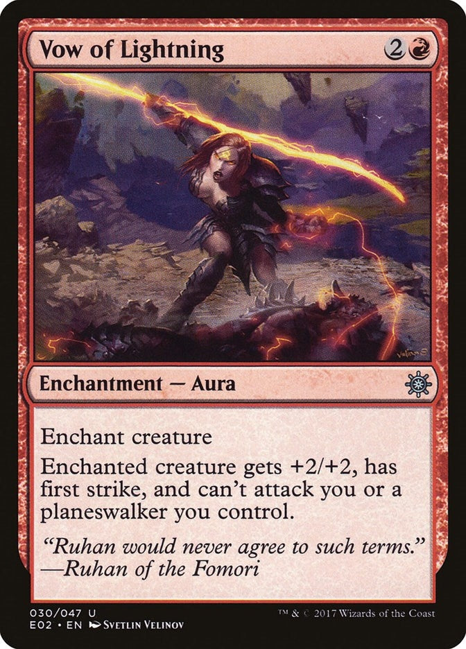 Image for Vow of Lightning (30) [Explorers of Ixalan] - Magic: The Gathering