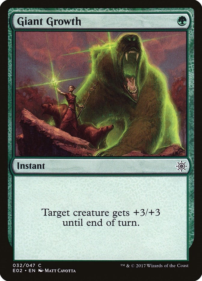 Image for Giant Growth (32) [Explorers of Ixalan] - Magic: The Gathering