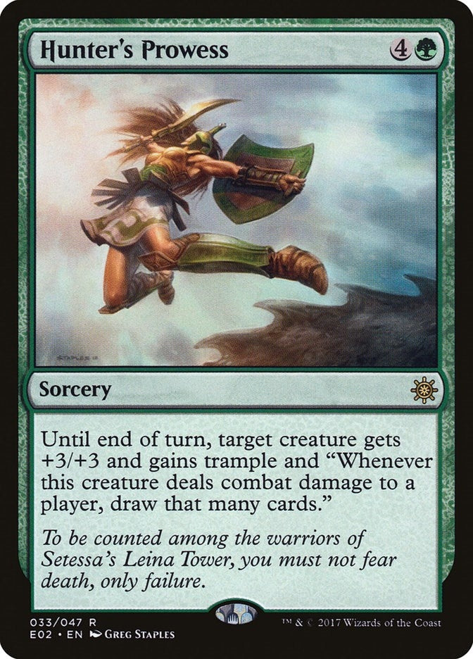 Image for Hunter's Prowess (33) [Explorers of Ixalan] - Magic: The Gathering