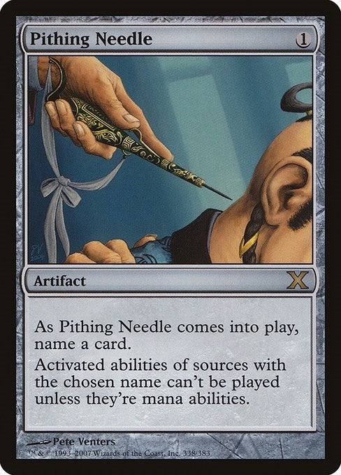 Image for Pithing Needle (338) [10th Edition] - Magic: The Gathering