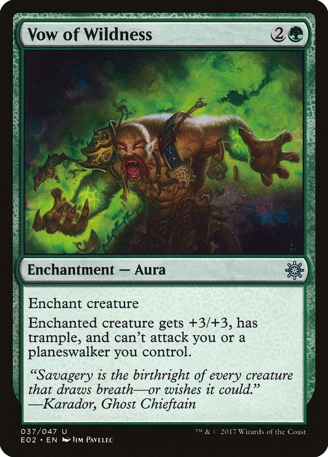 Image for Vow of Wildness (37) [Explorers of Ixalan] - Magic: The Gathering