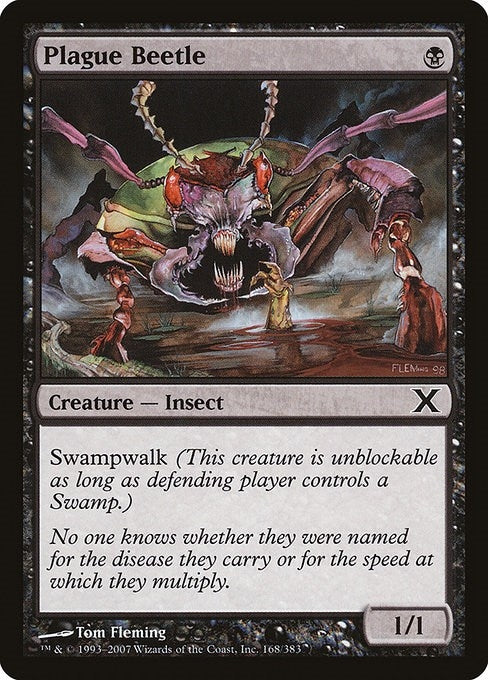 Image for Plague Beetle (168) [10th Edition] - Magic: The Gathering