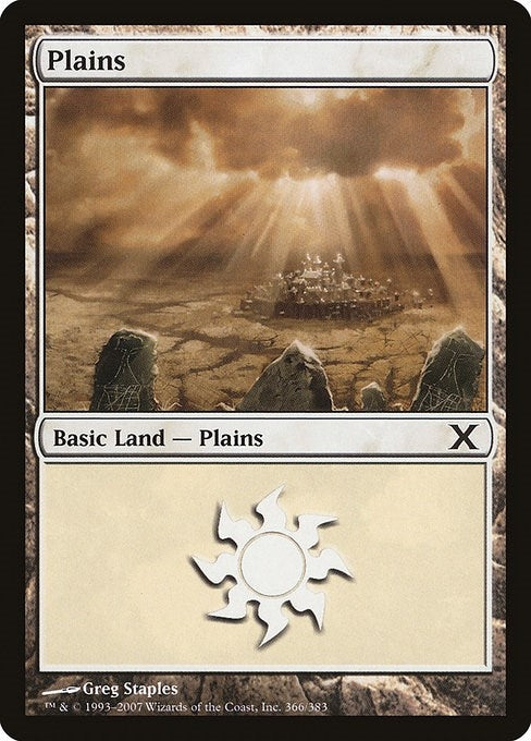 Image for Plains (366) (366) [10th Edition] - Magic: The Gathering