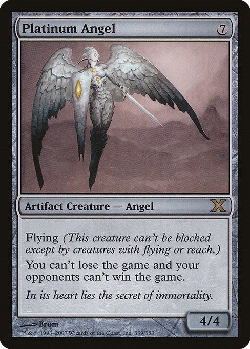 Image for Platinum Angel (339) [10th Edition] - Magic: The Gathering