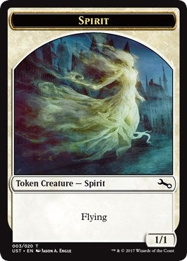 Image for Spirit Token (3) [Unstable] - Magic: The Gathering