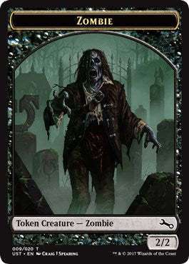 Image for Zombie Token (9) [Unstable] - Magic: The Gathering