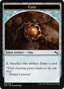 Image for Clue Token (18) [Unstable] - Magic: The Gathering