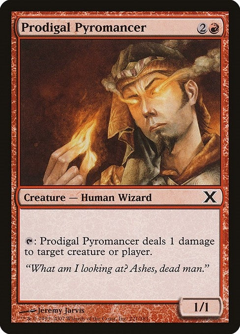 Image for Prodigal Pyromancer (221) [10th Edition] - Magic: The Gathering