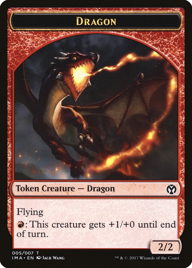 Image for Dragon Token (005) (5) [Iconic Masters] - Magic: The Gathering