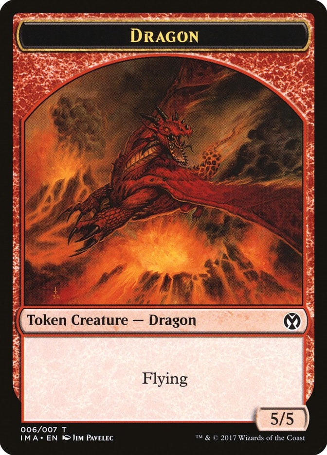 Image for Dragon Token (006) (6) [Iconic Masters] - Magic: The Gathering