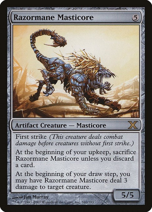 Image for Razormane Masticore (340) [10th Edition] - Magic: The Gathering