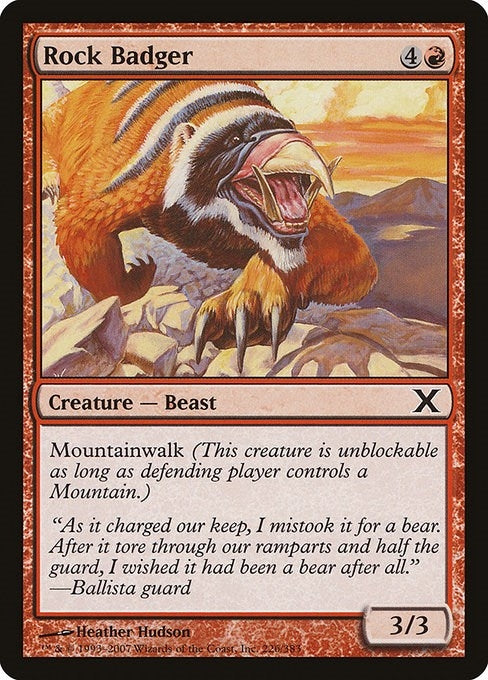 Image for Rock Badger (226) [10th Edition] - Magic: The Gathering