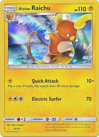 Image for Alolan Raichu (#30 Holofoil) (30/30) [SM Trainer Kit: Lycanroc & Alolan Raichu] - Pokemon