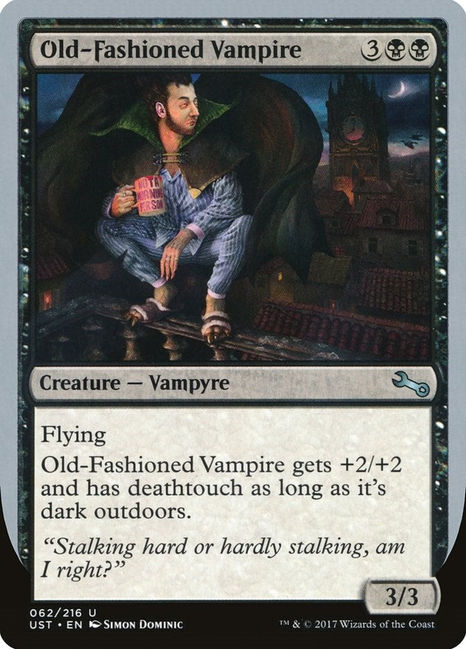 Image for Old-Fashioned Vampire (62) [Unstable] - Magic: The Gathering