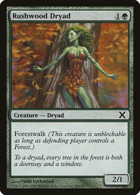 Image for Rushwood Dryad (294) [10th Edition] - Magic: The Gathering