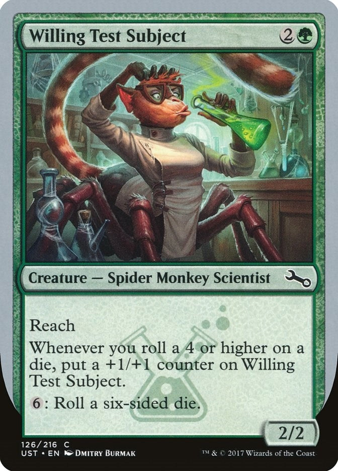 Image for Willing Test Subject (126) [Unstable] - Magic: The Gathering