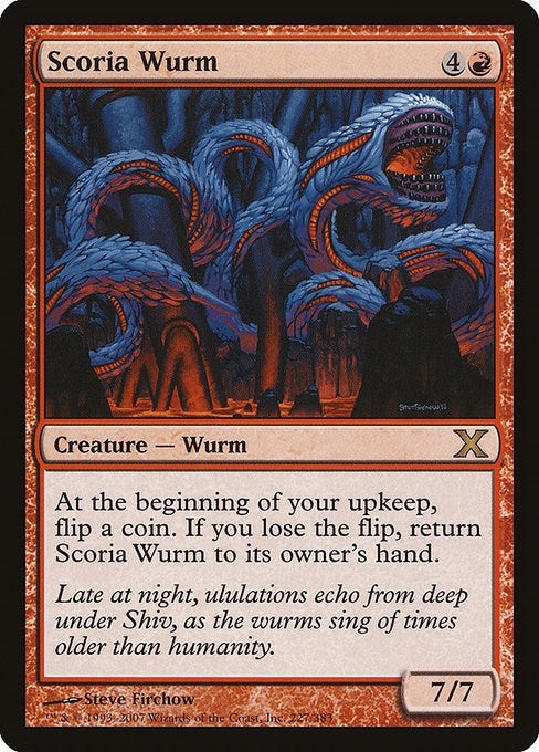 Image for Scoria Wurm (227) [10th Edition] - Magic: The Gathering