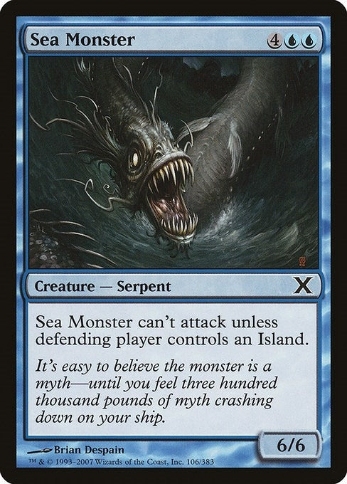 Image for Sea Monster (106) [10th Edition] - Magic: The Gathering