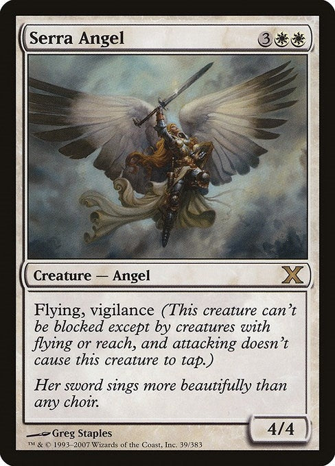 Image for Serra Angel (39) [10th Edition] - Magic: The Gathering