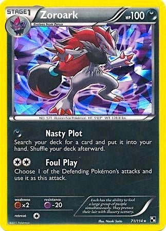 Image for Zoroark - 71/114 (Cracked Ice Holo) (071/114) [Blister Exclusives] - Pokemon