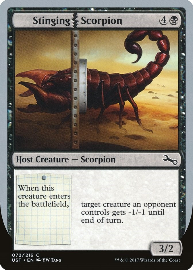 Image for Stinging Scorpion (72) [Unstable] - Magic: The Gathering