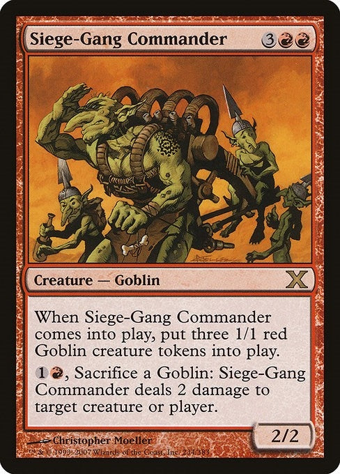 Image for Siege-Gang Commander (234) [10th Edition] - Magic: The Gathering