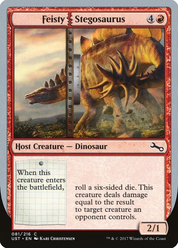 Image for Feisty Stegosaurus (81) [Unstable] - Magic: The Gathering