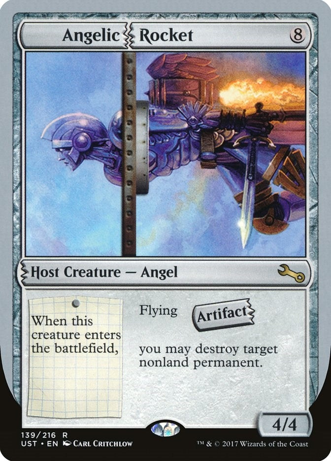 Image for Angelic Rocket (139) [Unstable] - Magic: The Gathering