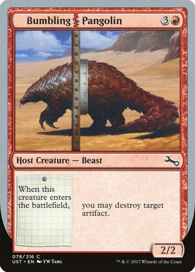 Image for Bumbling Pangolin (78) [Unstable] - Magic: The Gathering