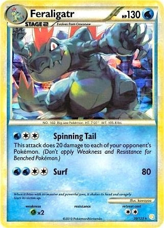 Image for Feraligatr - 20/123 (Cracked Ice Holo) (020/123) [Deck Exclusives] - Pokemon