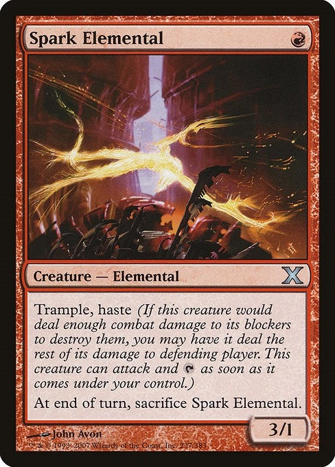 Image for Spark Elemental (237) [10th Edition] - Magic: The Gathering