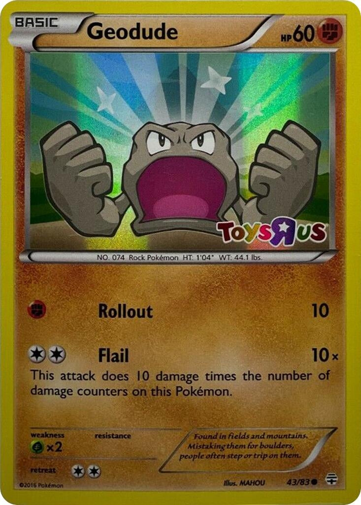 Image for Geodude - 43/83 (Toys R Us Promo) (043/083) [Miscellaneous Cards & Products] - Pokemon