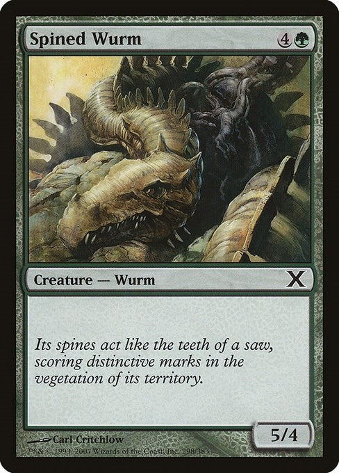 Image for Spined Wurm (298) [10th Edition] - Magic: The Gathering