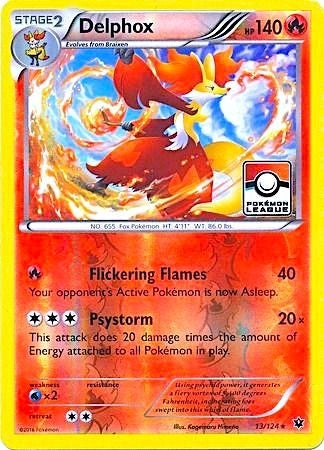 Image for Delphox - 13/124 (Pokemon League) (013/124) [League & Championship Cards] - Pokemon