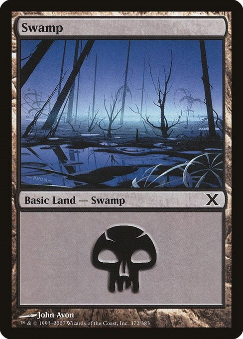 Image for Swamp (372) (372) [10th Edition] - Magic: The Gathering