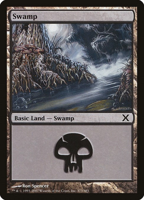 Image for Swamp (373) (373) [10th Edition] - Magic: The Gathering