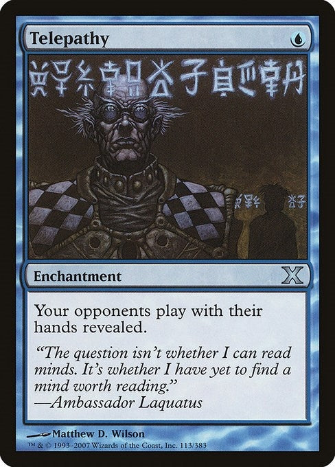 Image for Telepathy (113) [10th Edition] - Magic: The Gathering