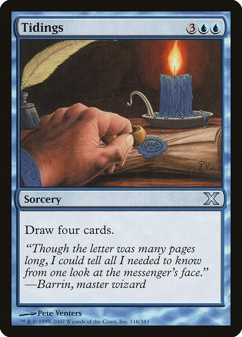 Image for Tidings (116) [10th Edition] - Magic: The Gathering