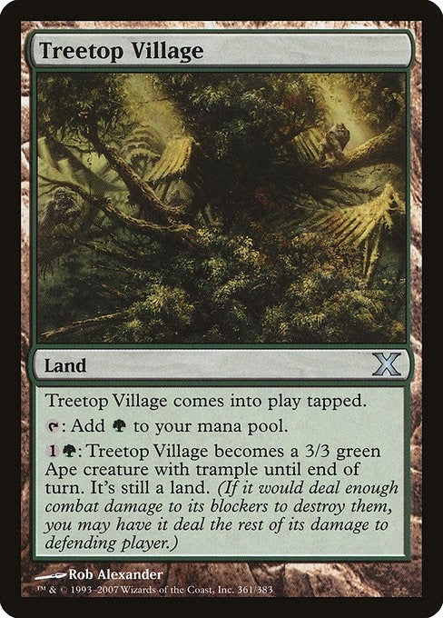 Image for Treetop Village (361) [10th Edition] - Magic: The Gathering