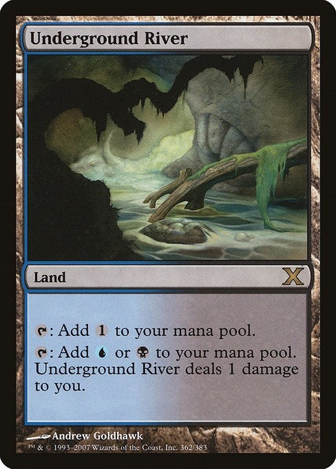 Image for Underground River (362) [10th Edition] - Magic: The Gathering