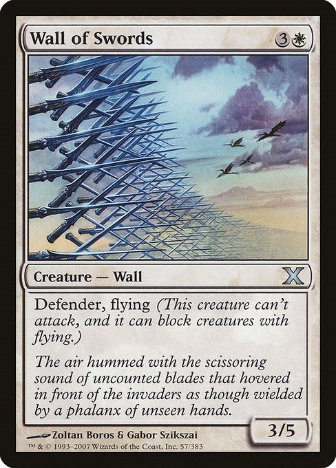 Image for Wall of Swords (57) [10th Edition] - Magic: The Gathering